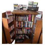 Multimedia Collection with Wooden Storage Cabinet - CDs, DVDs, VHS Tapes, and Cassette Tapes Multimedia Collection with Wooden Storage Cabinet - CDs, DVDs, VHS Tapes, and Cassette Tapes