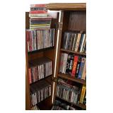 Multimedia Collection with Wooden Storage Cabinet - CDs, DVDs, VHS Tapes, and Cassette Tapes Multimedia Collection with Wooden Storage Cabinet - CDs, DVDs, VHS Tapes, and Cassette Tapes