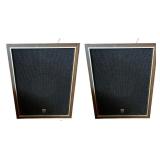 Pair of Vintage Japan Wall Mount Wood Frame Speakers Pair of Vintage Japan Wall Mount Wood Frame Speakers