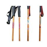 Vintage Norwegian Cross-Country Skis and Wooden Poles Set Vintage Norwegian Cross-Country Skis and Wooden Poles Set