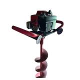 Tecumseh Gas-Powered Ice Auger with Red Frame and Accessories Tecumseh Gas-Powered Ice Auger with Red Frame and Accessories