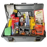 Woodworking and Hobby Tool Set with Saw Blades and Accessories in Case Woodworking and Hobby Tool Set with Saw Blades and Accessories in Case