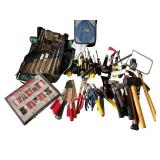 Large Assortment of Hand Tools with Screwdrivers, Pliers, Mallets, and Tool Rolls Large Assortment of Hand Tools with Screwdrivers, Pliers, Mallets, and Tool Rolls