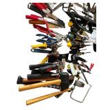 Large Assortment of Hand Tools with Screwdrivers, Pliers, Mallets, and Tool Rolls Large Assortment of Hand Tools with Screwdrivers, Pliers, Mallets, and Tool Rolls