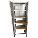 Tall Plastic Storage Cabinet with Four Shelves Tall Plastic Storage Cabinet with Four Shelves
