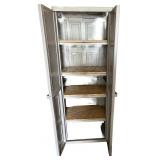 Tall Plastic Storage Cabinet with Four Shelves Tall Plastic Storage Cabinet with Four Shelves