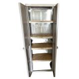 Tall Plastic Storage Cabinet with Four Shelves Tall Plastic Storage Cabinet with Four Shelves