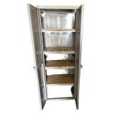 Tall Plastic Storage Cabinet with Four Shelves Tall Plastic Storage Cabinet with Four Shelves