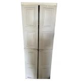 Tall Plastic Storage Cabinet with Four Shelves Tall Plastic Storage Cabinet with Four Shelves
