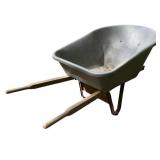 Wheelbarrow with Wooden Handles Wheelbarrow with Wooden Handles