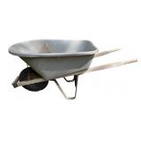 Wheelbarrow with Wooden Handles Wheelbarrow with Wooden Handles