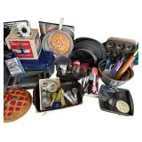 Large Collection of Baking Pans, Utensils, and Kitchen Tools Large Collection of Baking Pans, Utensils, and Kitchen Tools