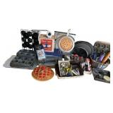 Large Collection of Baking Pans, Utensils, and Kitchen Tools Large Collection of Baking Pans, Utensils, and Kitchen Tools