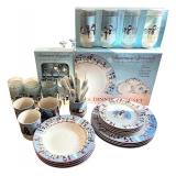 Snowmen Serenade Cambridge Potteries 32-Piece Dinnerware and Flatware Set Snowmen Serenade Cambridge Potteries 32-Piece Dinnerware and Flatware Set