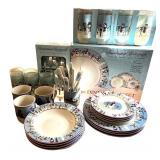 Snowmen Serenade Cambridge Potteries 32-Piece Dinnerware and Flatware Set Snowmen Serenade Cambridge Potteries 32-Piece Dinnerware and Flatware Set