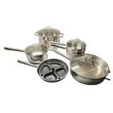 Leyse 18/10 Stainless Steel Commercial Cookware Set with Lids Leyse 18/10 Stainless Steel Commercial Cookware Set with Lids