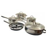 Leyse 18/10 Stainless Steel Commercial Cookware Set with Lids Leyse 18/10 Stainless Steel Commercial Cookware Set with Lids