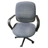 Gray Fabric Swivel Office Chair with Armrests Gray Fabric Swivel Office Chair with Armrests