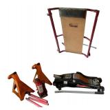 Automotive Creeper, Floor Jack, Bottle Jack and Jack Stands Set Automotive Creeper, Floor Jack, Bottle Jack and Jack Stands Set