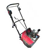 Electric Single-Stage Snow Blower with Red Housing Electric Single-Stage Snow Blower with Red Housing