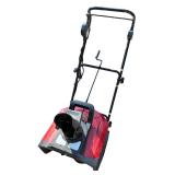 Electric Single-Stage Snow Blower with Red Housing Electric Single-Stage Snow Blower with Red Housing