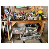 Workshop Lot of Hand Tools, Hardware, Safety Gear, Tapes, and Accessories Workshop Lot of Hand Tools, Hardware, Safety Gear, Tapes, and Accessories