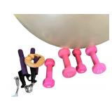 Exercise Equipment Set with Yoga Mat, Stability Balls, Dumbbells, and Accessories Exercise Equipment Set with Yoga Mat, Stability Balls, Dumbbells, and Accessories