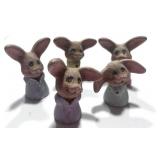 Set of 5 Homco 1980