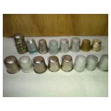 16  Mixed Metal Thimbles Basic Style