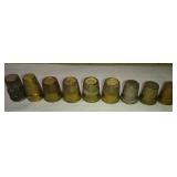 9 Mixed Metal Thimbles