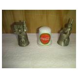 3 Coca Cola Thimbles