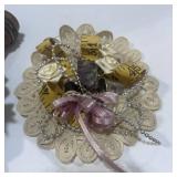 Cute Wooden Spools Decoration and  Sewing Notions Doily