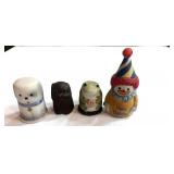 Cat, Dog, Frog and Clown Thimble