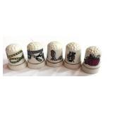 5 Sewing Themed Thimbles