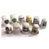 10 Souvenir State Thimbles