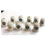 10 Souvenir State Thimbles