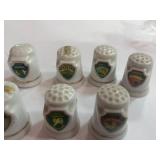 10 Souvenir State Thimbles