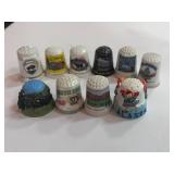 10 Souvenir State Thimbles