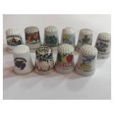 10 Souvenir State Thimbles