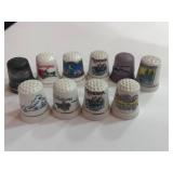 10 Souvenir State Thimbles