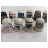 10 Souvenir State Thimbles