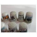 10 Souvenir State Thimbles