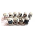 10 Souvenir State Thimbles