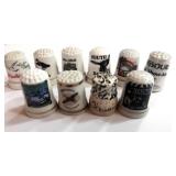 10 Souvenir State Thimbles