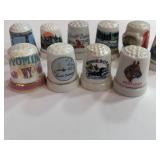 10 Souvenir State Thimbles