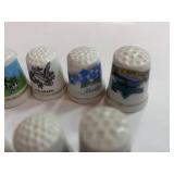 10 Souvenir State Thimbles