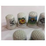 10 Souvenir State Thimbles