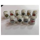 10 Souvenir State Thimbles