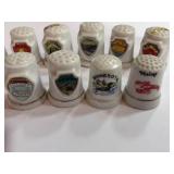 10 Souvenir State Thimbles