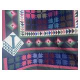 Amazing Mix of Styles Quilt Handstitched Queen 84" X 100"